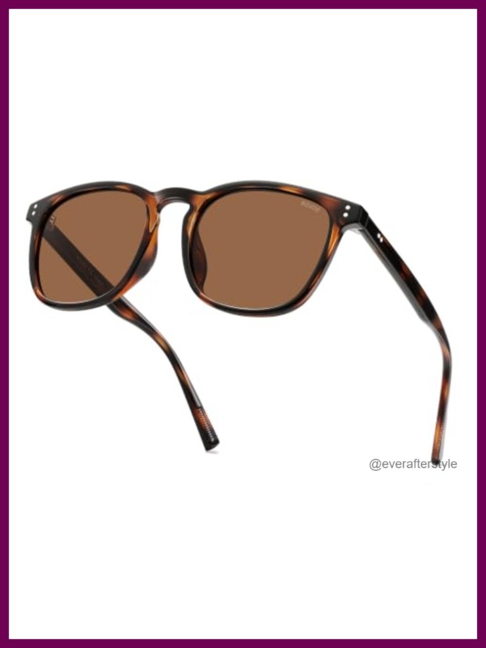 Polarized Sunglasses TR90 Unisex Rounded Square Frame UV400